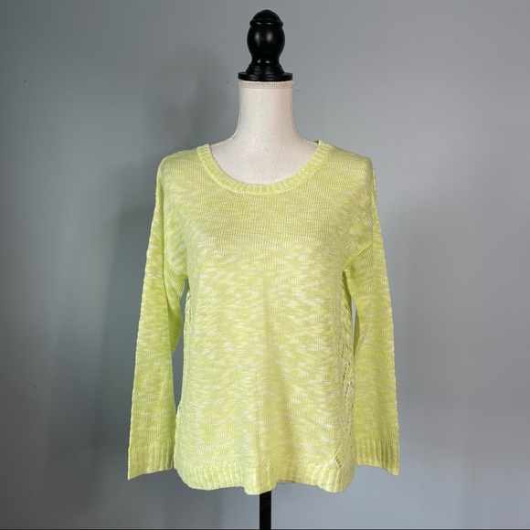 MAK SWEATER | Yellow Lightweight Knit Sweater Sz S - Picture 1 of 7